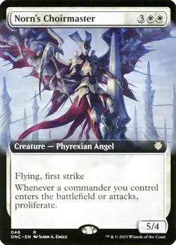 MTG Norn's Choirmaster Extended Art ** All Will Be One Commander ** English - Image 1