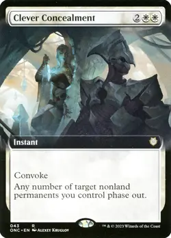MTG Clever Concealment Extended Art ** All Will Be One Commander ** English - Image 1