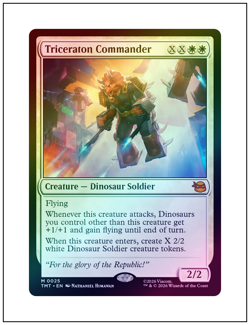 1x Triceraton Commander, Foil, Magic MTG NM - Image 1
