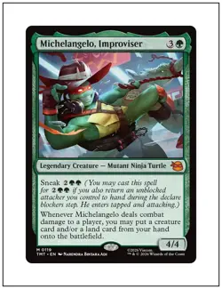 1x Michelangelo, Improviser, TMNT, Magic MTG NM - Image 1