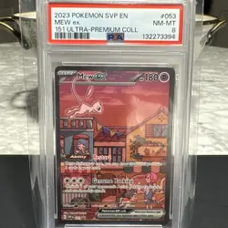 2023 Pokemon SVP EN 151 Ultra-premium Collection Mew ex 053 PSA 8 - Image 1