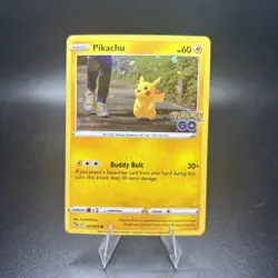 Pokemon Modern TCG Pikachu 027/078 Pokemon Go Cosmos Holo NM -c - Image 1