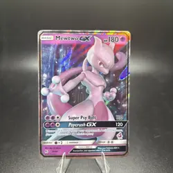 Mewtwo GX 31/68 Hidden Fates Holo Pokemon Card HP/DMG -c - Image 1