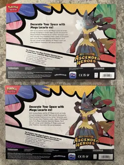LOT OF 2 Pokemon Ascended Heroes Premium Poster Collection Gardevoir New - Image 2