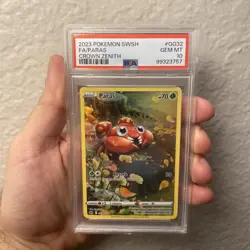 2023 POKEMON SWORD & SHIELD CROWN ZENITH #GG32 FULL ART/PARAS PSA 10 - Image 1