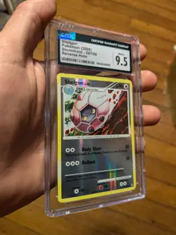2008 Pokemon Stormfront 50/100 Shelgon Reverse Holo CGC 9.5 MINT+ - Image 1