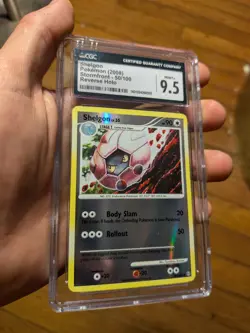 2008 Pokemon Stormfront 50/100 Shelgon Reverse Holo CGC 9.5 MINT+ - Image 2