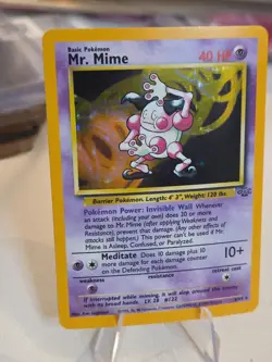 Pokemon: Mr. Mime 1st Edition #6/64 Holo Rare Jungle 1999 Vintage WOTC - LP - Image 2