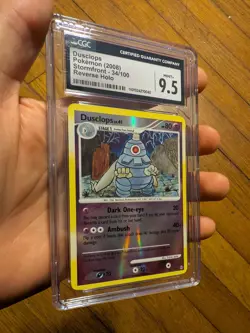 (POP 13) Pokemon Stormfront 34/100 Dusclops Reverse Holo CGC 9.5 MINT+ - Image 1
