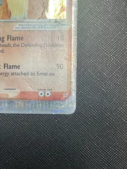 Pokemon TCG Entei EX Holofoil Card Team Magma vs Team Aqua (91/95) DMG - Image 3