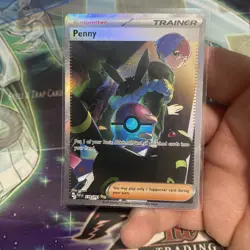 Pokemon TCG Trainer Supporter Penny 239/091 Paldean Fates - Image 1