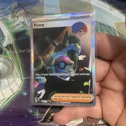 Pokemon TCG Trainer Supporter Penny 239/091 Paldean Fates - Image 3
