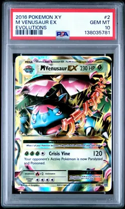 2016 Pokemon Xy Evolutions #2 M Venusaur Ex Evolutions PSA 10 - Image 1