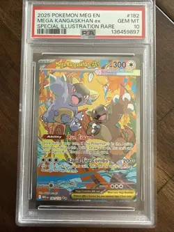2025 Pokemon English Mega Kangaskhan ex SIR #182 PSA GEM MT 10 - Image 2