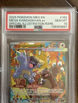 2025 Pokemon English Mega Kangaskhan ex SIR #182 PSA GEM MT 10 - Image 3