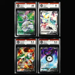 CCG 9/9.5/10 2024 Pokemon CHN Magearna&Drampa&Chesnaught&Unown V 4PCS - Image 1