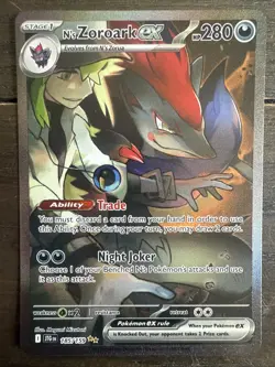 Pokemon TCG N's Zoroark EX Journey Together Sir Fresh Mint, 185/159 - Image 1