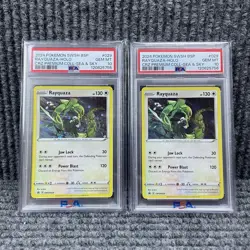 Pokemon Rayquaza Holo Black Star Promo SWSH029 Sea & Sky PSA 10 Sequential Set - Image 1