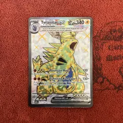 Pokemon TCG Tyranitar EX 211/197 Full Art Ultra Rare Obsidian Flames Near Mint - Image 1