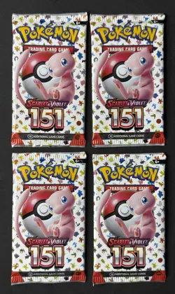 Sealed Pokemon 151 Booster Packs LOT x4 - SV: Scarlet & Violet 151 - Image 1