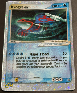 Kyogre EX Holo 2003 Pokemon Black Star Nintendo Promo 001 RARE! - Image 1