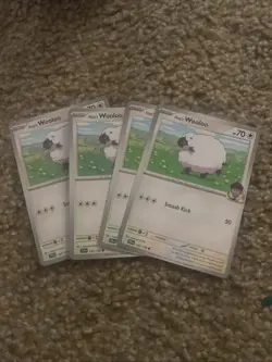 4x Hop's Wooloo 135/159 x4 - NM Journey Together Pokemon Playset - Image 1