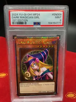 Dark Magician Girl MP24-EN009 Yugioh 25th Tin Quarter Century Secret Rare PSA 9 - Image 1