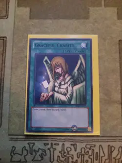 YUGIOH GRACEFUL CHARITY BP02-EN137 BLACK RARE 1ST ED NM - Image 1