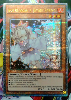 Ash Blossom & Joyous Spring QUARTER CENTURY SECRET RARE RA01-EN008 NM YuGiOh - Image 1