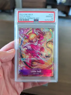 Namco One Piece Little Sadi OP02-073 Paramount War Alt Art Foil Rare PSA 10 - Image 1