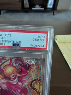 Namco One Piece Little Sadi OP02-073 Paramount War Alt Art Foil Rare PSA 10 - Image 2
