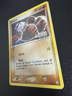 Pokemon TCG Swinub EX Team Rocket Returns 79 Reverse Holo Common Komiya NM - Image 2