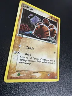 Pokemon TCG Swinub EX Team Rocket Returns 79 Reverse Holo Common Komiya NM - Image 3