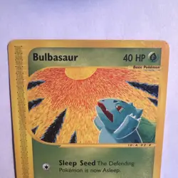 BULBASAUR 95/165 Expedition NON-HOLO E-Series / E-Reader Pokemon TCG Card LP (A) - Image 3