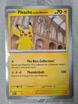 Pokemon x Natural History Museum: Pikachu at the Museum (Sealed) Promo Card - Image 4