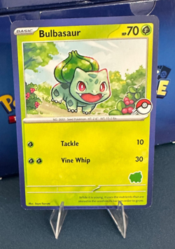 Bulbasaur Blue Border My First Battle EXCLUSIVE Stamp Pokemon Card 2023 - Image 1