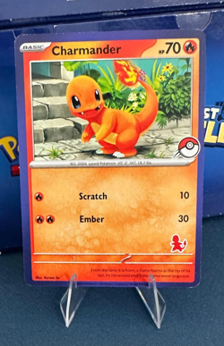 Charmander Blue Border My First Battle EXCLUSIVE Stamp Pokemon Card 2023 - Image 1