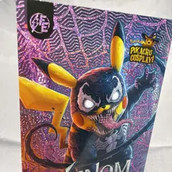 Venom (Pikachu) #E23 - Pink Holo Box Hit Electric Pikachu Cosplay - Pokemon - Image 3