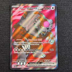 Pokemon Twilight Masquerade Bloodmoon Ursaluna ex Ultra Rare 202 Near Mint - Image 1