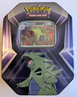 Pokemon TGC Tyranitar Triple Whammy Tin - Sealed - 3 Packs - Image 1