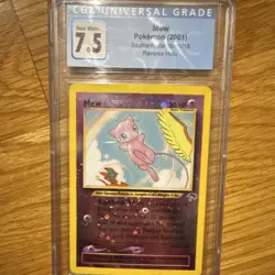 Mew Southern Islands 01/18 Reverse Holo Promo CGC 7.5 2001 Pokemon TCG - Image 4