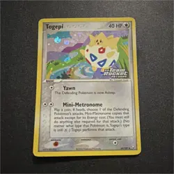 Pokemon Togepi 40 HP EX Team Rocket Returns 50/109 Reverse Holo Uncommon Basic - Image 1