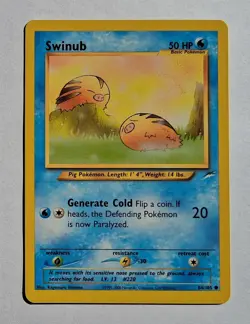 Pokemon - Swinub - Neo Destiny 84/105 - Common - LP - Image 1