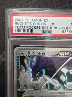 Rocket's Suicune EX Holo 105/109 Team Rocket Returns Pokemon PSA 9 - Image 3