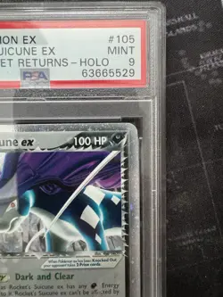 Rocket's Suicune EX Holo 105/109 Team Rocket Returns Pokemon PSA 9 - Image 4