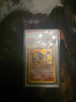 Pokemon Charizard Base Set "4th Print" 1999-2000 Holo Rare #4 PSA 4 - Image 2