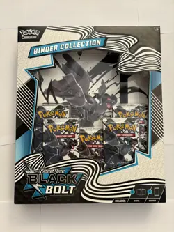 Pokemon TCG S&V - Black Bolt Binder Collection Box (5 Packs) BRAND NEW & SEALED - Image 1