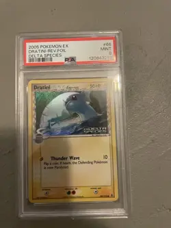 PSA 9 Mint Dratini 66/113 Reverse Pokemon 2005 Delta Species Stamped New Cert - Image 1