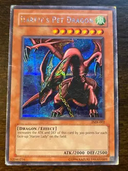 YuGiOh Harpie's Pet Dragon FMR-002 Prismatic Secret Rare HP - Image 1