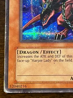 YuGiOh Harpie's Pet Dragon FMR-002 Prismatic Secret Rare HP - Image 4